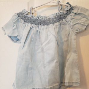 NWT DL 1961 OFF SHOULDER BLUE TOP  MULTIPLE SIZES